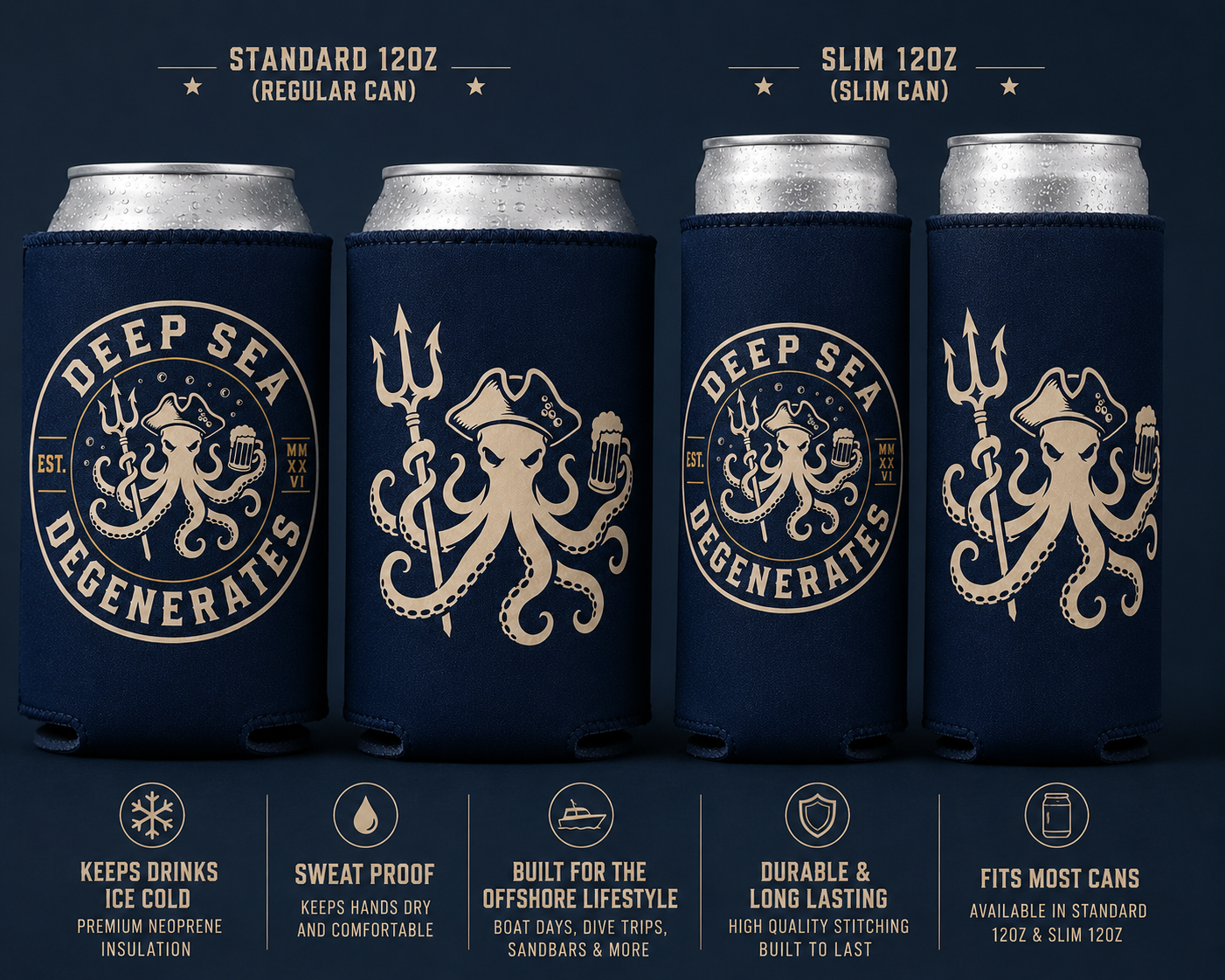 Koozies- Octo Logo